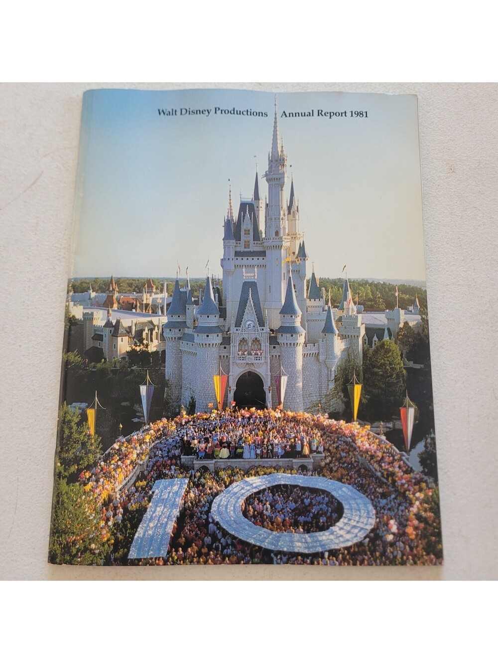 Walt Disney Productions Annual Report 1981 EPCOT Construction Tencennial TRON